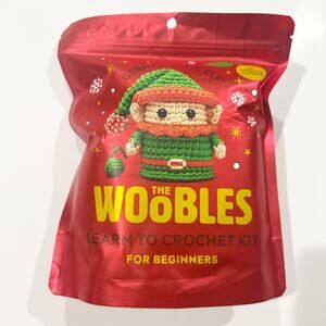 The Woobles Bernard the ELF Intermediate Crochet Kit Holiday Edition New SEALED